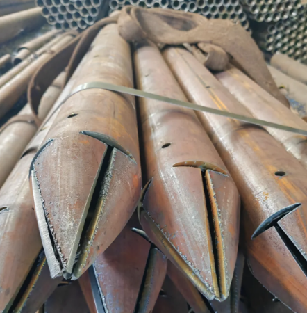 九龙坡出尖打孔加工无缝注浆钢花管注浆管厂家